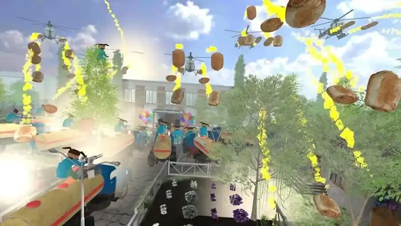 Скриншот геймплея 5 ночей с Тимой 4: Школа — атмосфера в коридорах