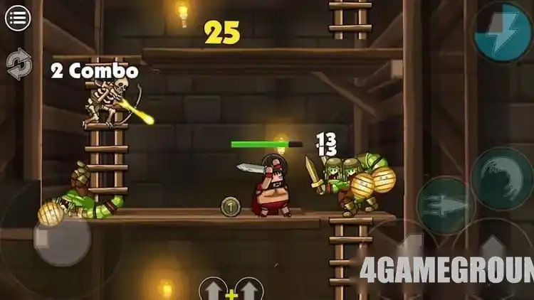 Сражения и комбо в Blackmoor 2 — кадр геймплея