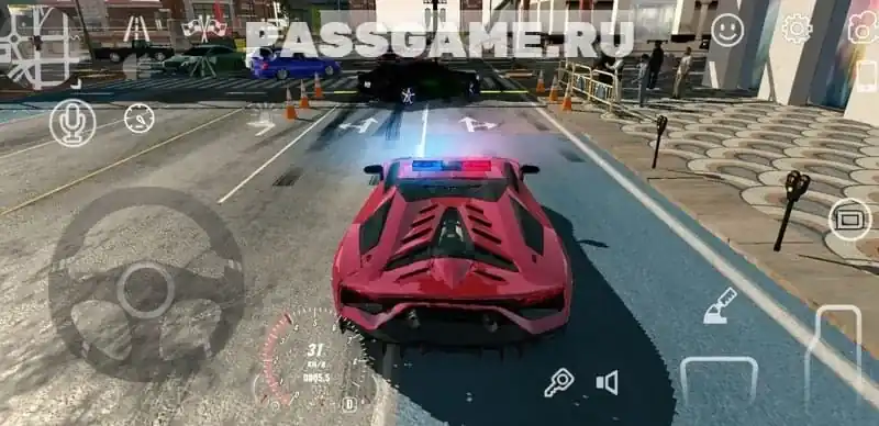 Геймплей с трафиком и мультиплеером в Car Parking Multiplayer