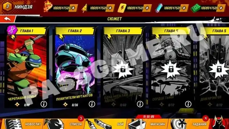 Скриншот Ninja Turtles: Legends с модом на ресурсы