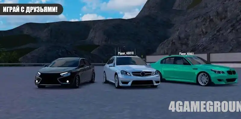 Онлайн-гонки в Custom Club: Online Racing 3D на трассе