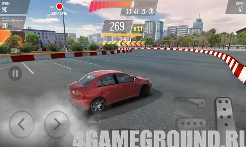 Геймплей Drift Max Pro: дрифт и управление на трассе