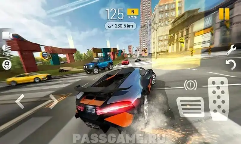 Геймплей Extreme Car Driving Simulator: первые заезды и город