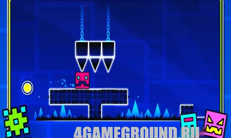 Геймплей Geometry Dash: режимы персонажа и препятствия