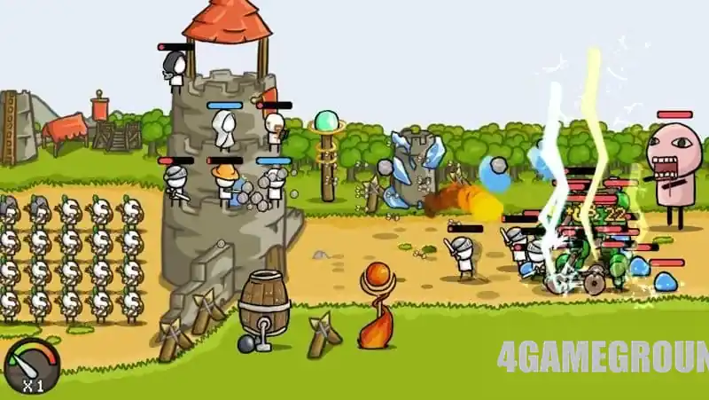 Grow Castle: автоматические битвы и отражение волн врагов