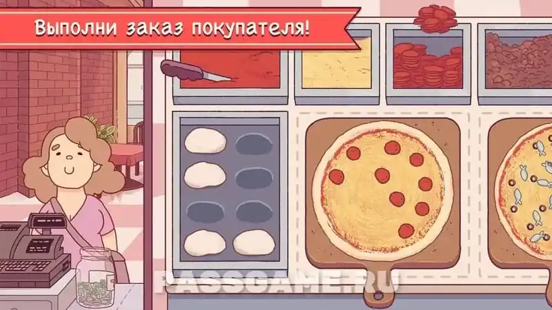 Геймплей: приготовление заказа в Good Pizza, Great Pizza
