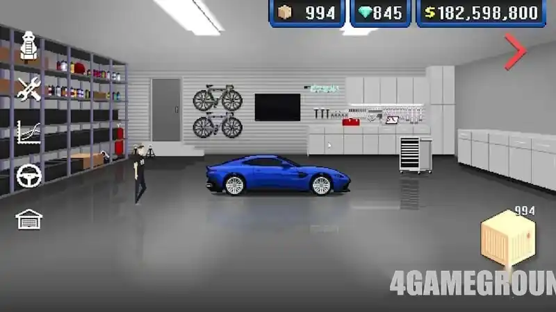 Гонка в пиксельном Pixel Car Racer