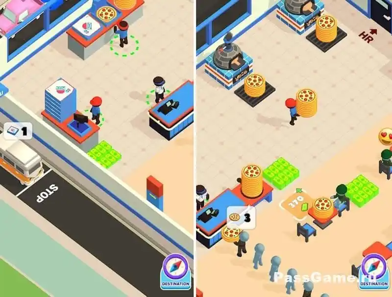 Pizza Ready: улучшения и развитие пиццерии (геймплей)