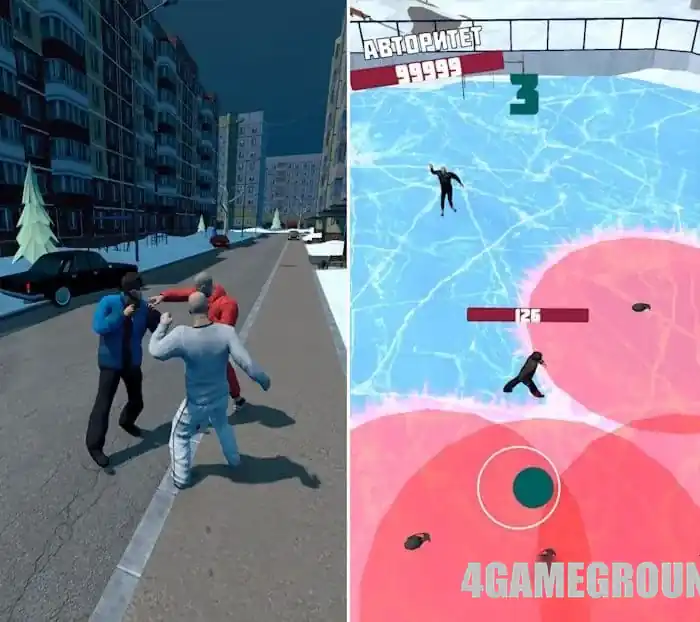 Геймплей Путь Чушпана: драки, блоки и районы города