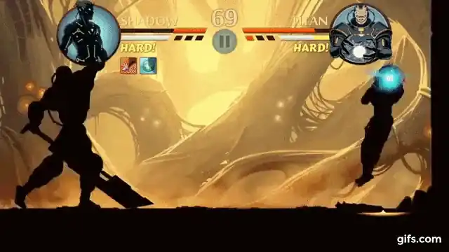 Геймплей Shadow Fight 2: дуэль на арене