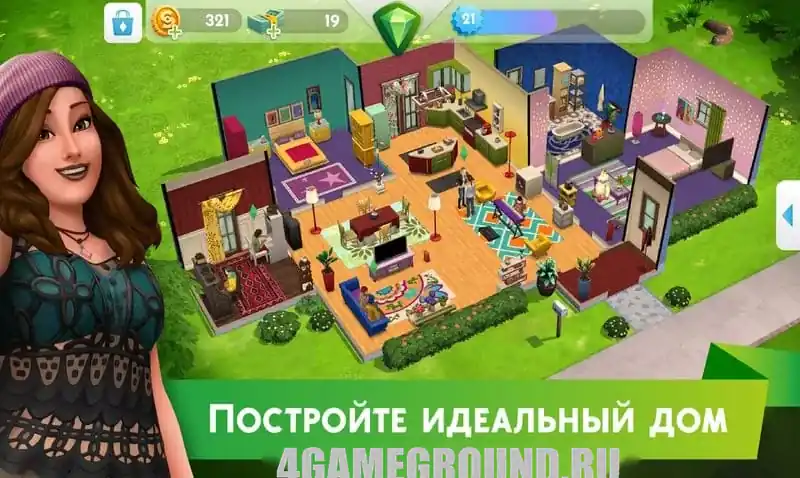The Sims Mobile на Android: энергия и взаимодействия