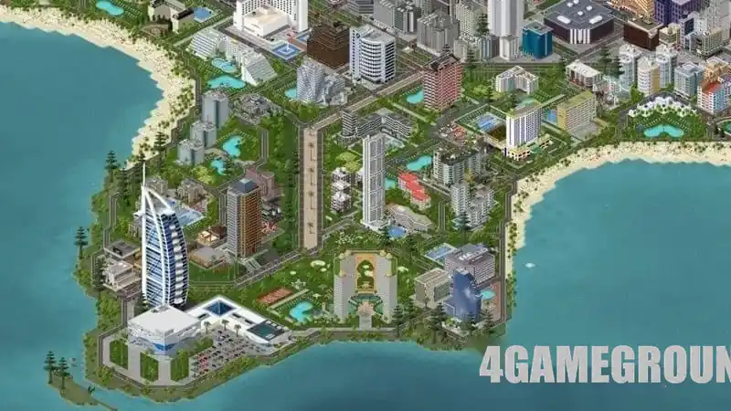 Геймплей TheoTown: развитие города и строительство