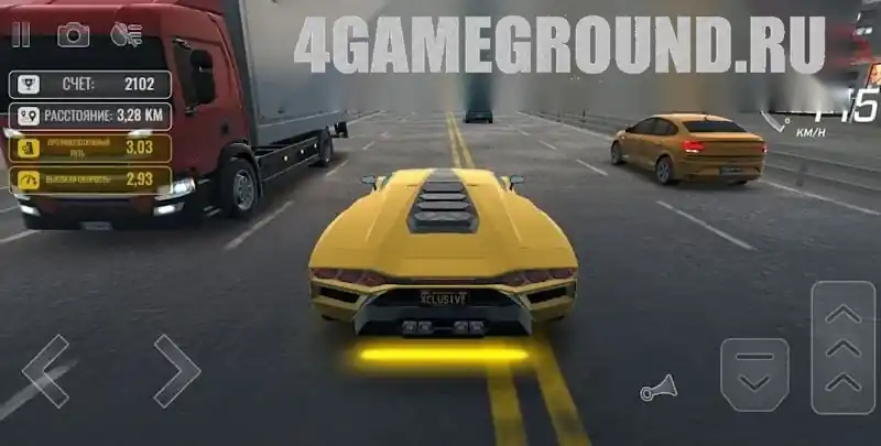 Геймплей Traffic Racer Pro: обгоны в плотном потоке