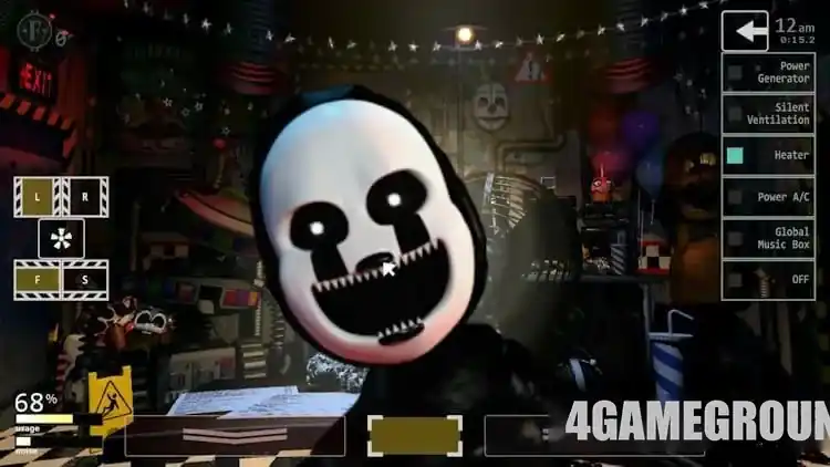 Геймплей Ultimate Custom Night в офисе охраны