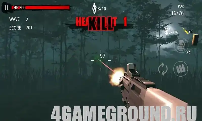 Zombie Hunter D-Day — сражение с толпой зомби