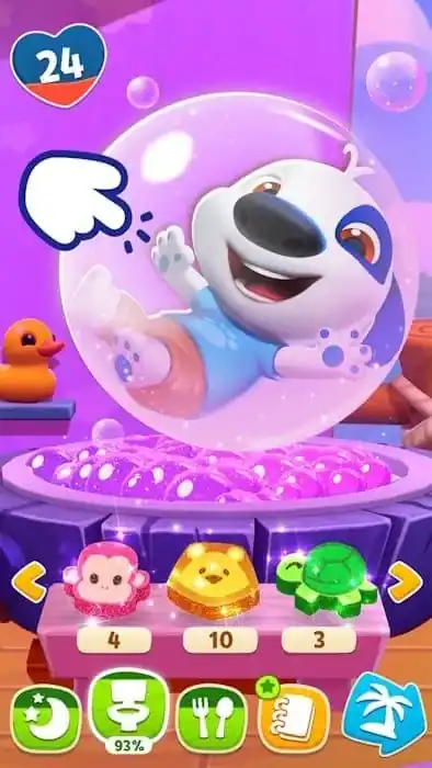 Игровая локация с Хэнком и островным интерьером