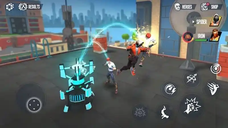 Схватка с сильным противником в Spider Fighter 3