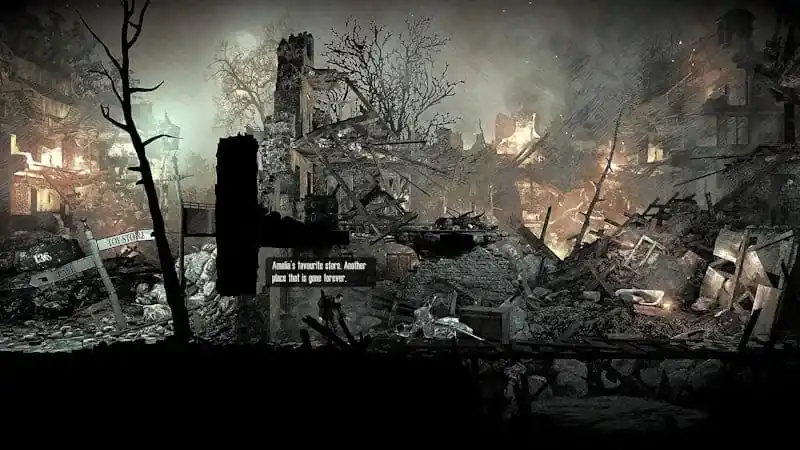 Исследование разрушенного дома в This War of Mine Stories