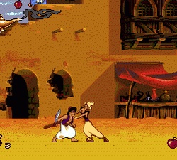 Геймплей Аладдин Сега рынок