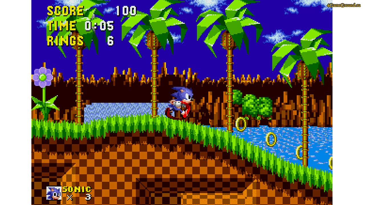 Sonic the Hedgehog 1 Sega Mega Drive быстрый запуск