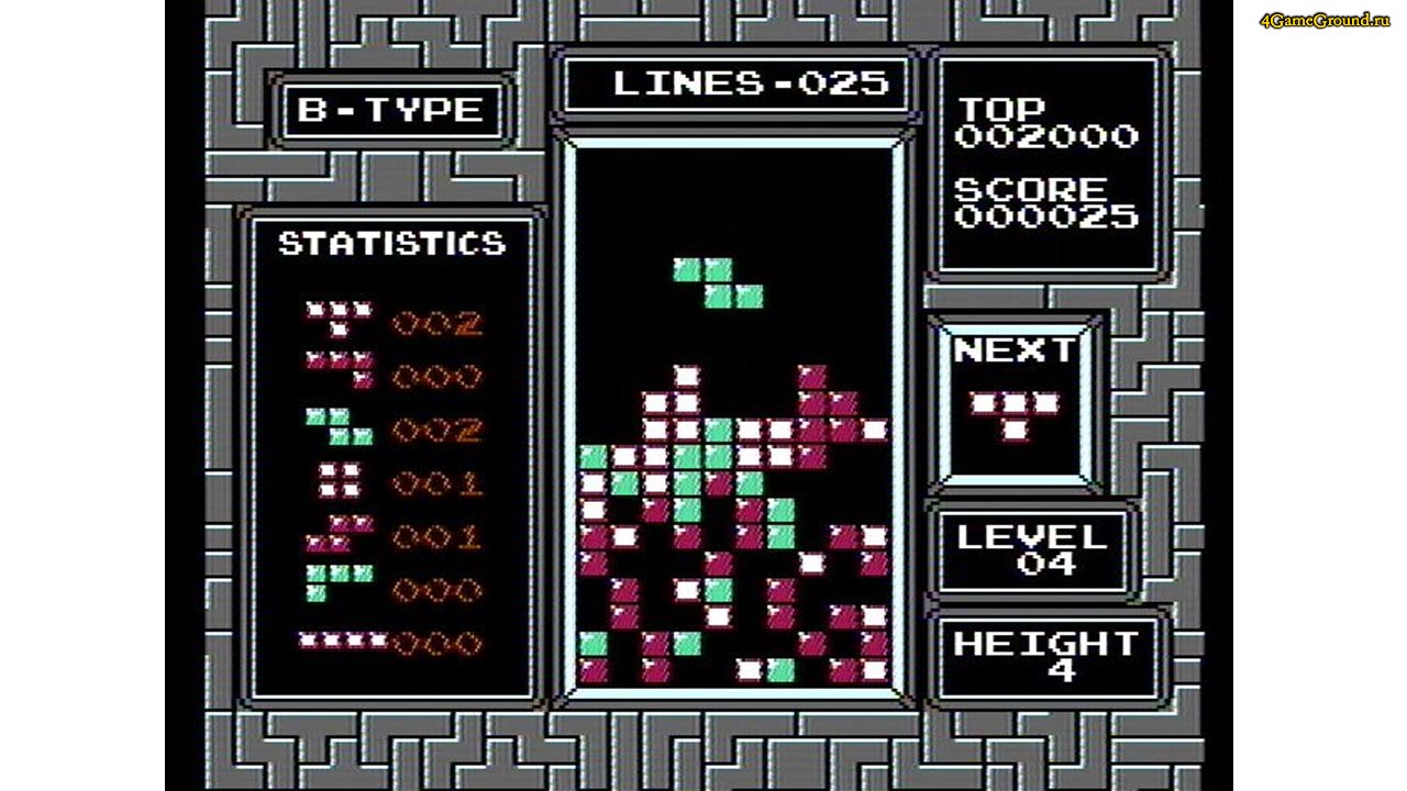Tetris NES оригинал играть онлайн