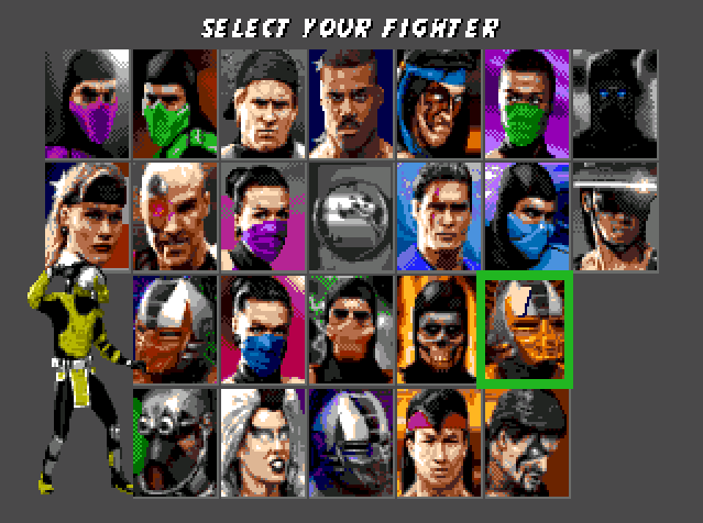 Скорпион и Саб-Зиро в UMK3